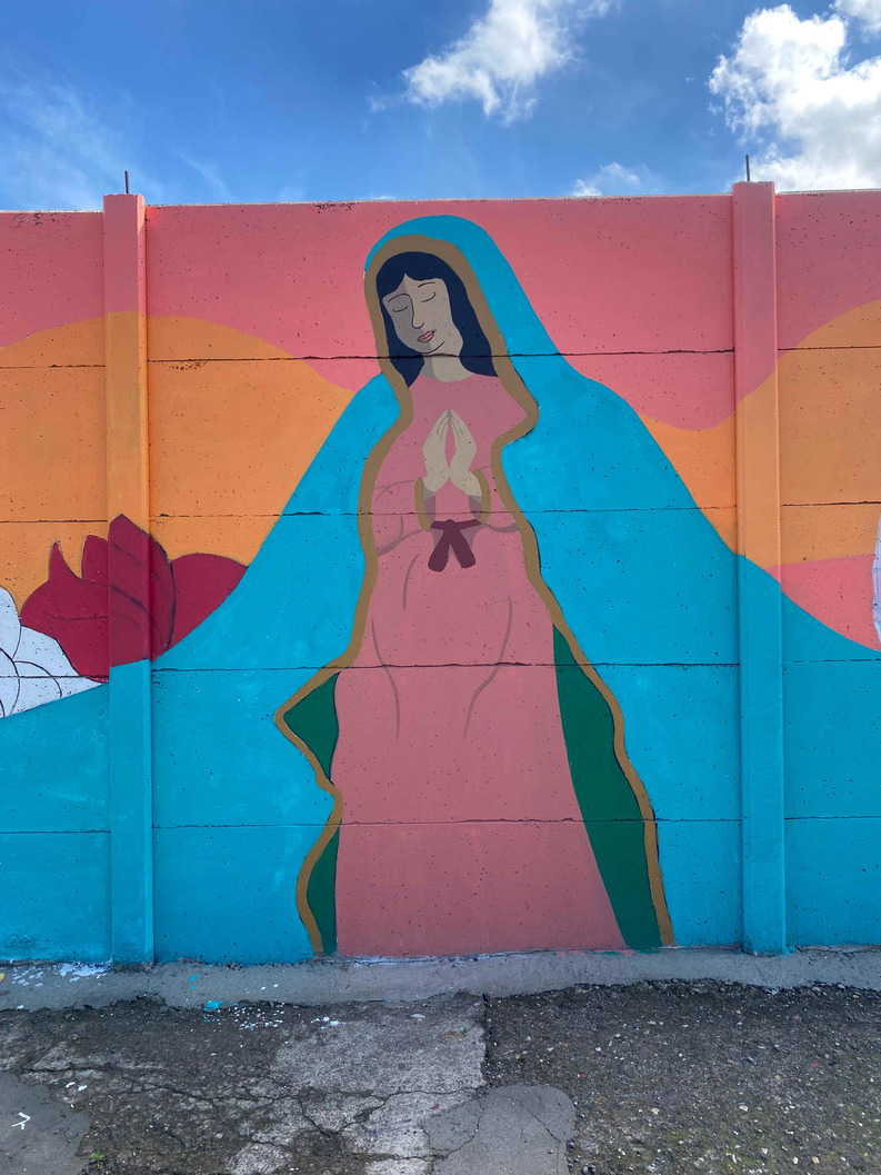 Fotografía del Mural en Guadalupe de Cartago. Fotografía: cortesía de Eduardo Román.
