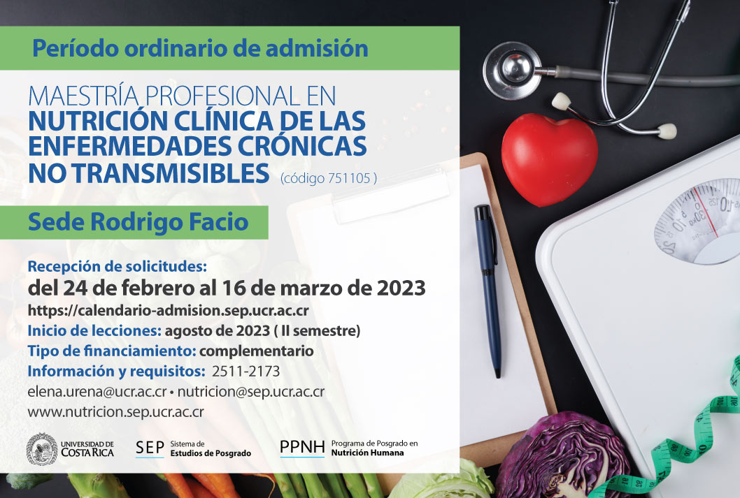  Maestría Profesional en Nutrición Clínica de las Enfermedades Crónicas no Transmisibles  Sede …