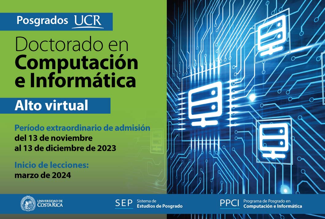   Doctorado en Computación e Informática  Alto virtual Período extraordinario de admisión: del 13 …