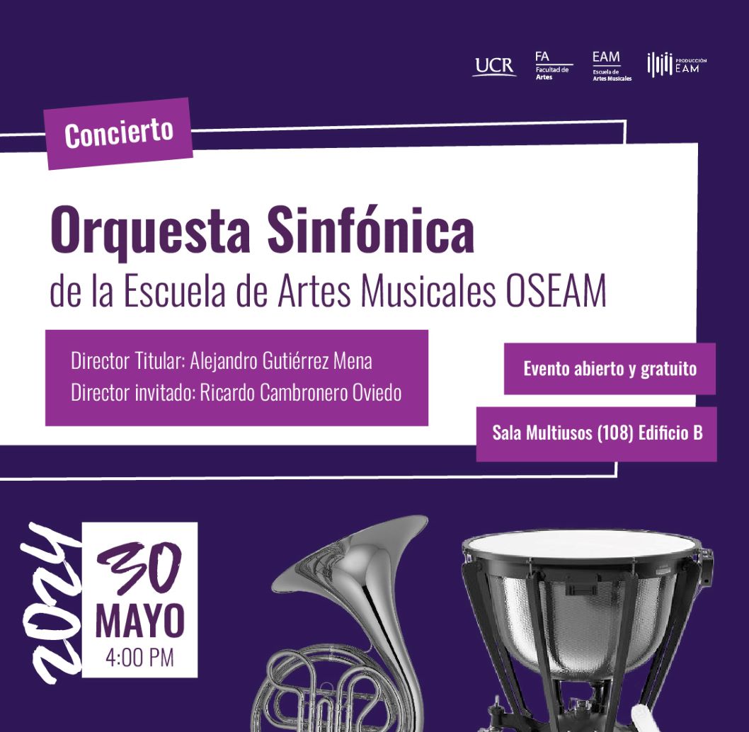  Concierto con la Orquesta de la Escuela de Artes Musicales OSEAM presentando la "Sinfonía …