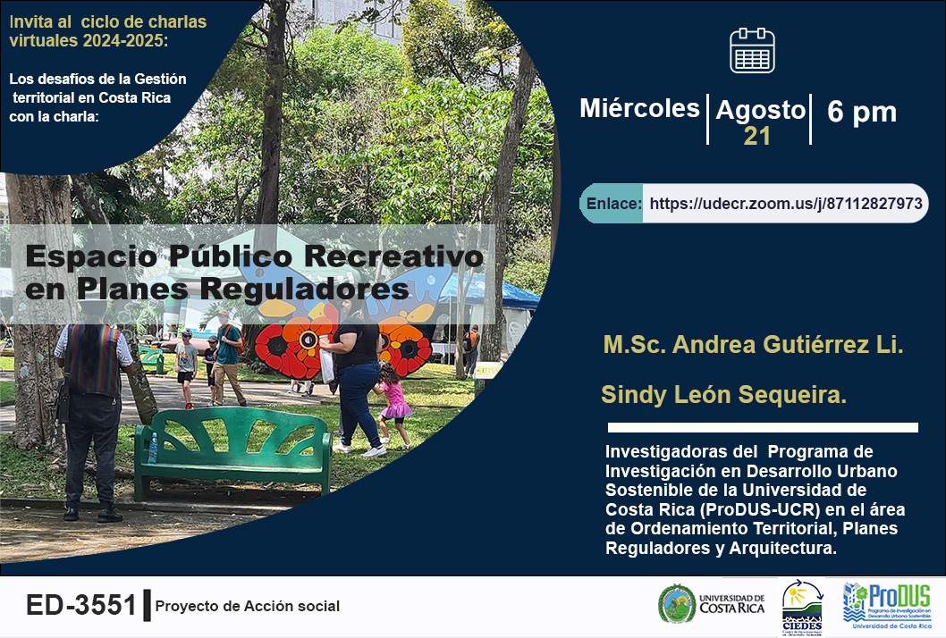  Fecha: miercóles 21 de agosto 6:00 p. m. Enlace: https://udecr.zoom.us/j/87112827973 ID de …