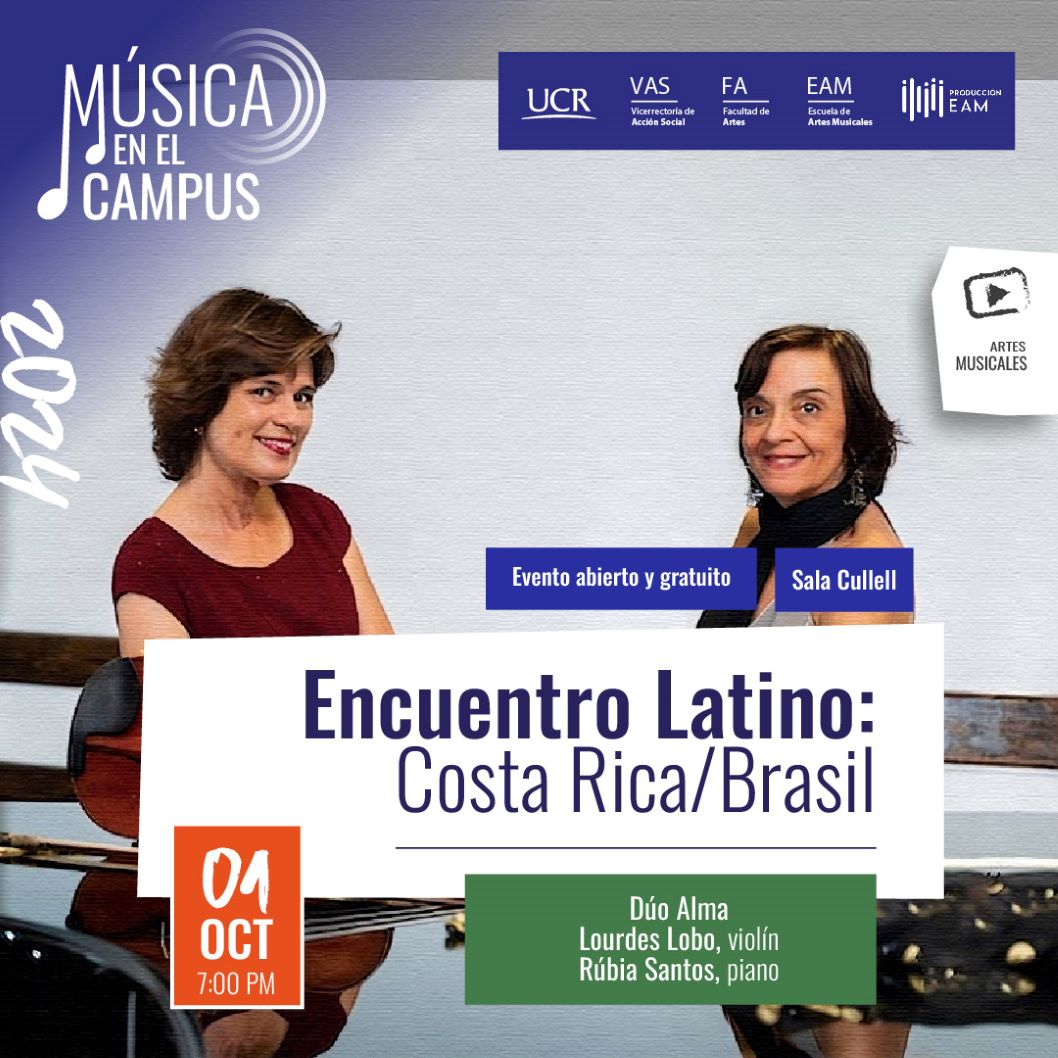  El ‘“Encuentro Latino” entre Costa Rica y Brasil celebra composiciones para dúo de violín y …