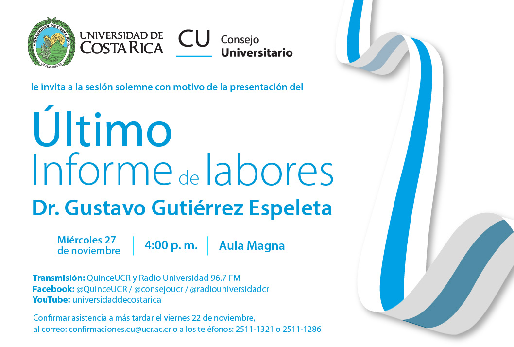  Fecha de la actividad: miércoles 27 de noviembre, 4:00 p. m. 