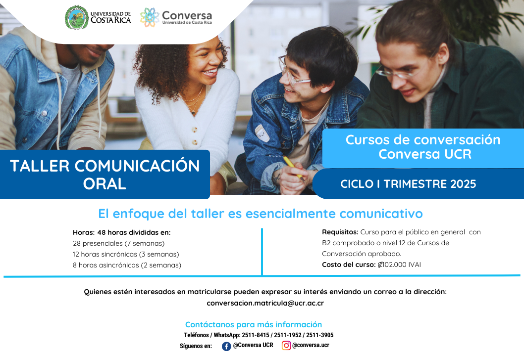  Los Cursos de Conversación de la Escuela de Lenguas Modernas le invitan al Taller de …