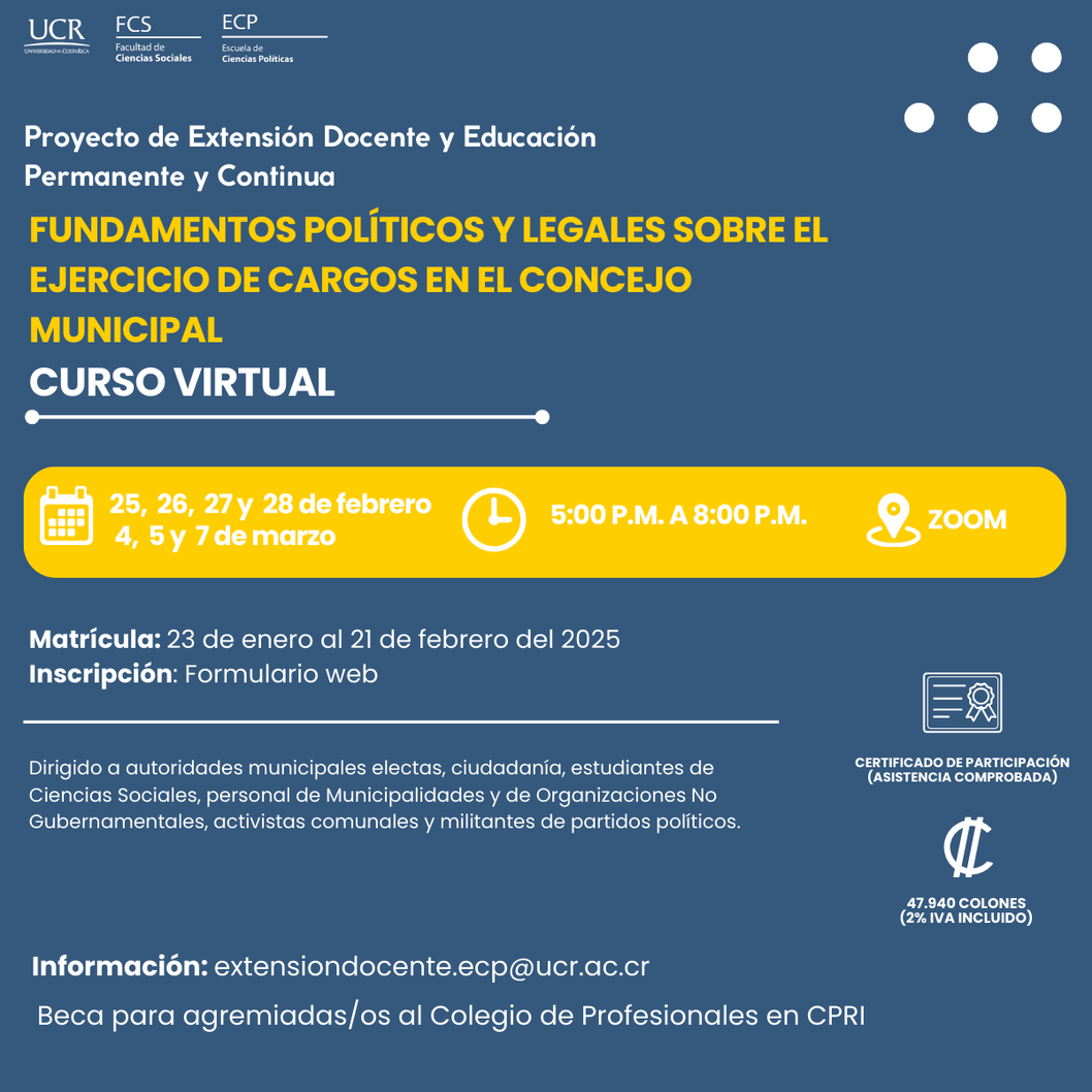  Duración total del curso: 20 horas / certificado de participación Fecha de inicio: martes 25 de …