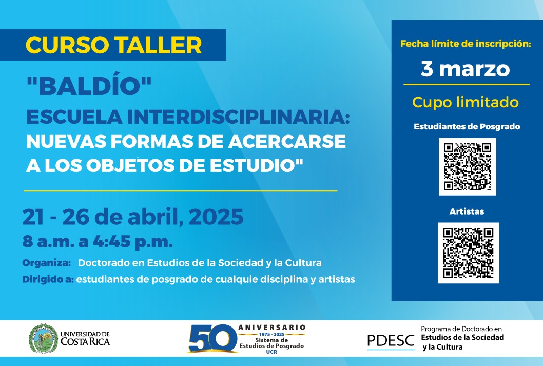  Fechas del curso: 21 al 26 de abril de 2025  