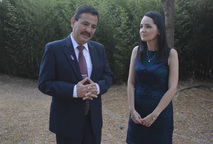 Hugo Solano Campos y su hija Melissa Solano Morales cumplieron la meta de obtener juntos el grado …