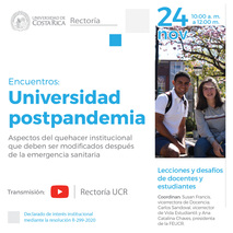 Repensarnos como universidad es una obligación. La Rectoría de la Universidad de Costa Rica (UCR) …