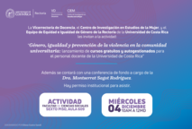  La Vicerrectoría de Docencia, el Centro de Investigación en Estudios de la Mujer, y el Equipo de …