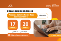  Acceso a solicitudes de Beca Socioeconómica vía Web para el I ciclo lectivo 2025: del 17 de …